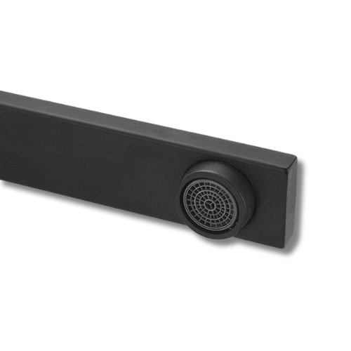 Robinet mitigeur cuisine rabattable noir - Nara