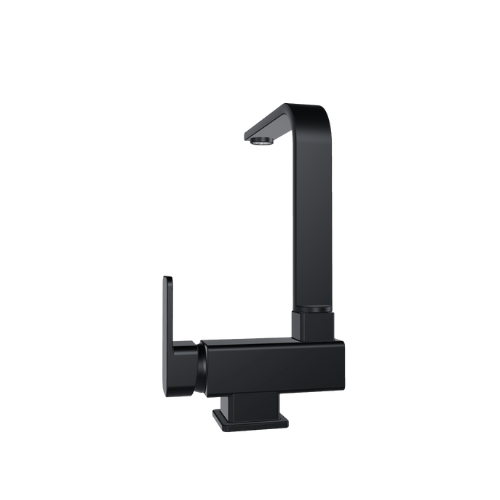Robinet mitigeur cuisine rabattable noir - Nara