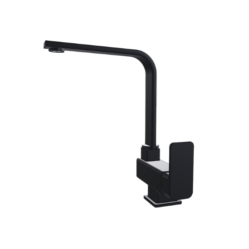 Robinet mitigeur cuisine rabattable noir - Nara