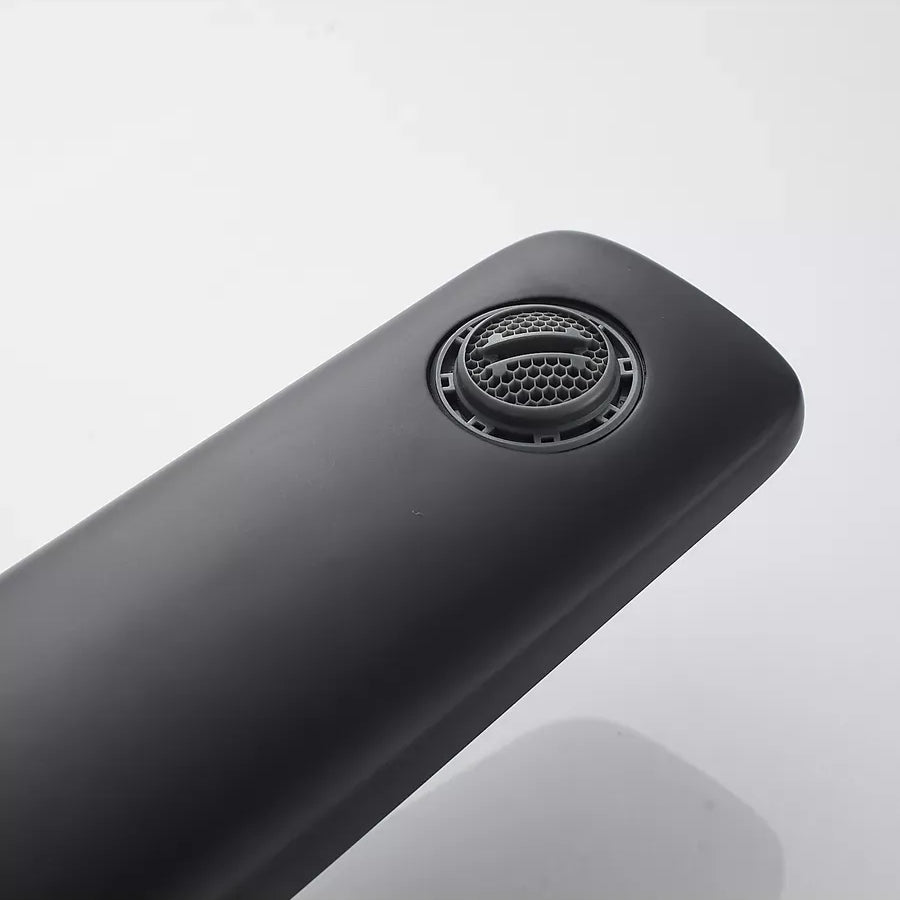 Robinet de Lavabo Line – Noir Mat Design Moderne, Bec Haut, Corps en Laiton