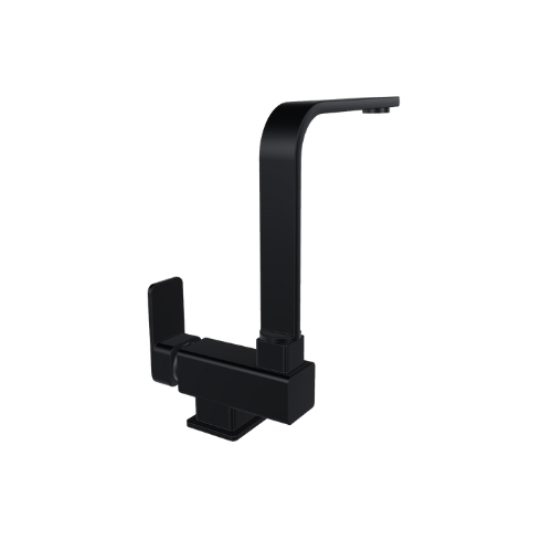 Robinet mitigeur cuisine rabattable noir - Nara