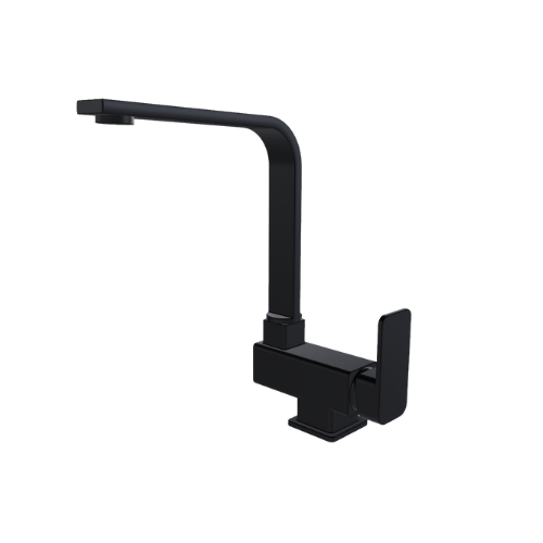 Robinet mitigeur cuisine rabattable noir - Nara