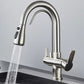 Robinet Mitigeur de Cuisine Aqualis – Laiton Massif avec Douchette Rétractable à Double Jet