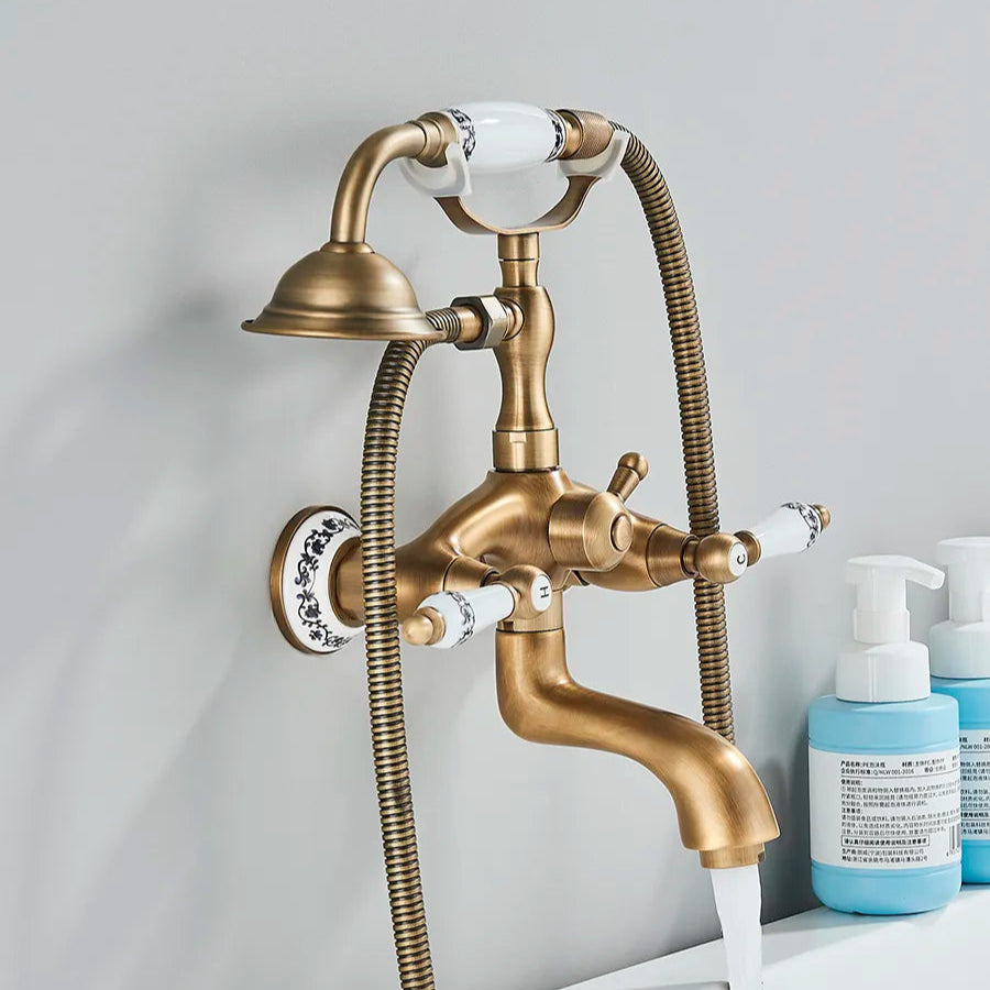 Robinet de Baignoire Vintage – Laiton Massif
