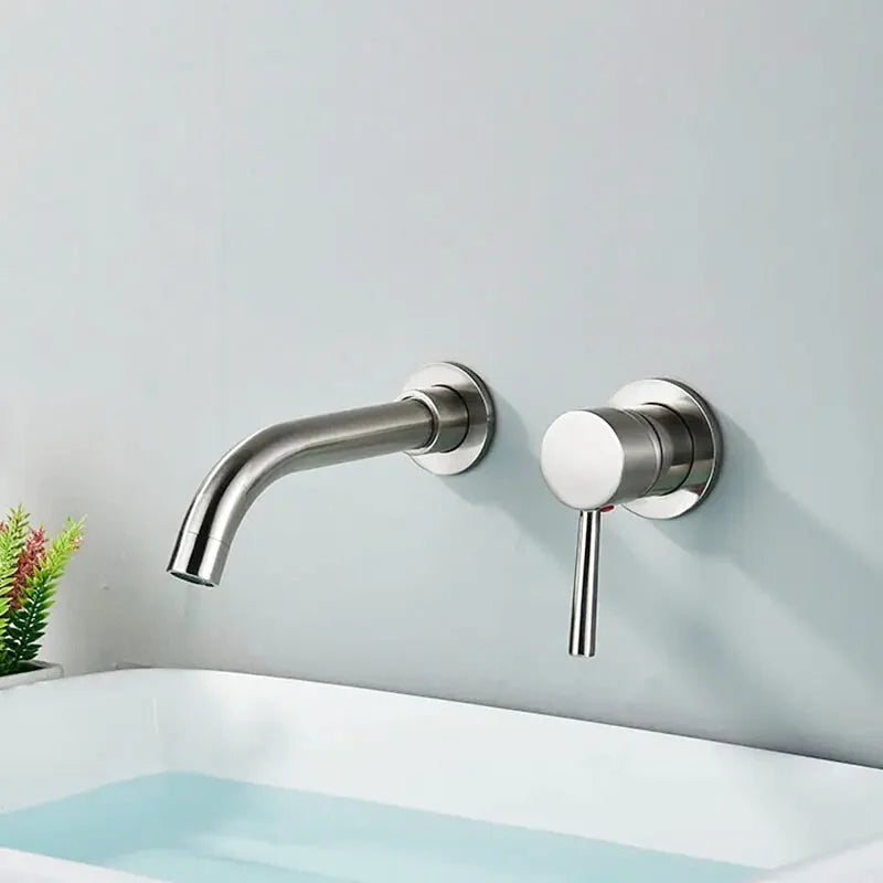 Robinet de Lavabo Ana – Laiton Massif, Design Minimaliste