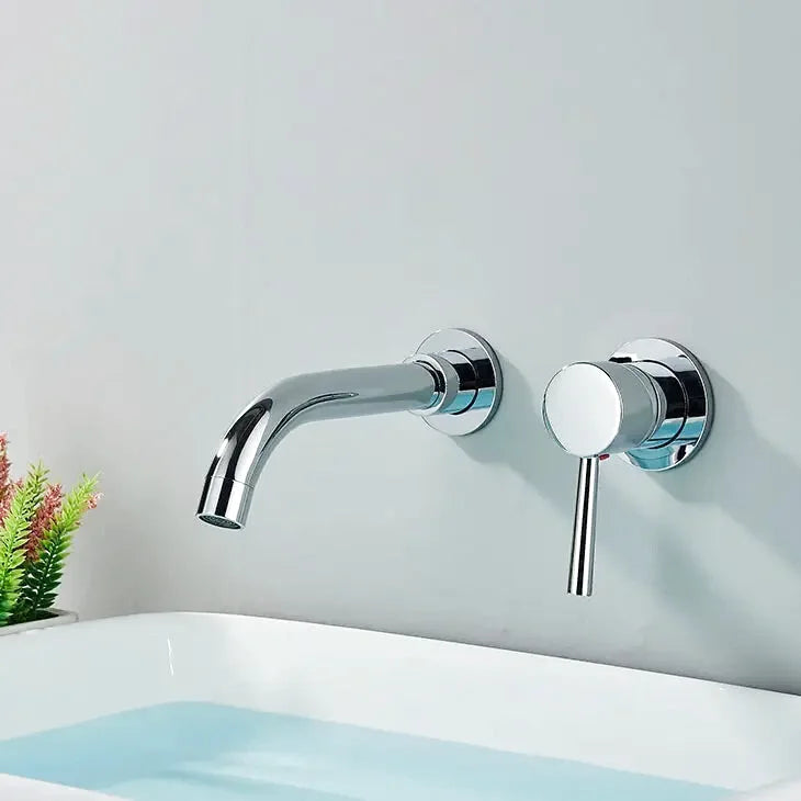 Robinet de Lavabo Ana – Laiton Massif, Design Minimaliste